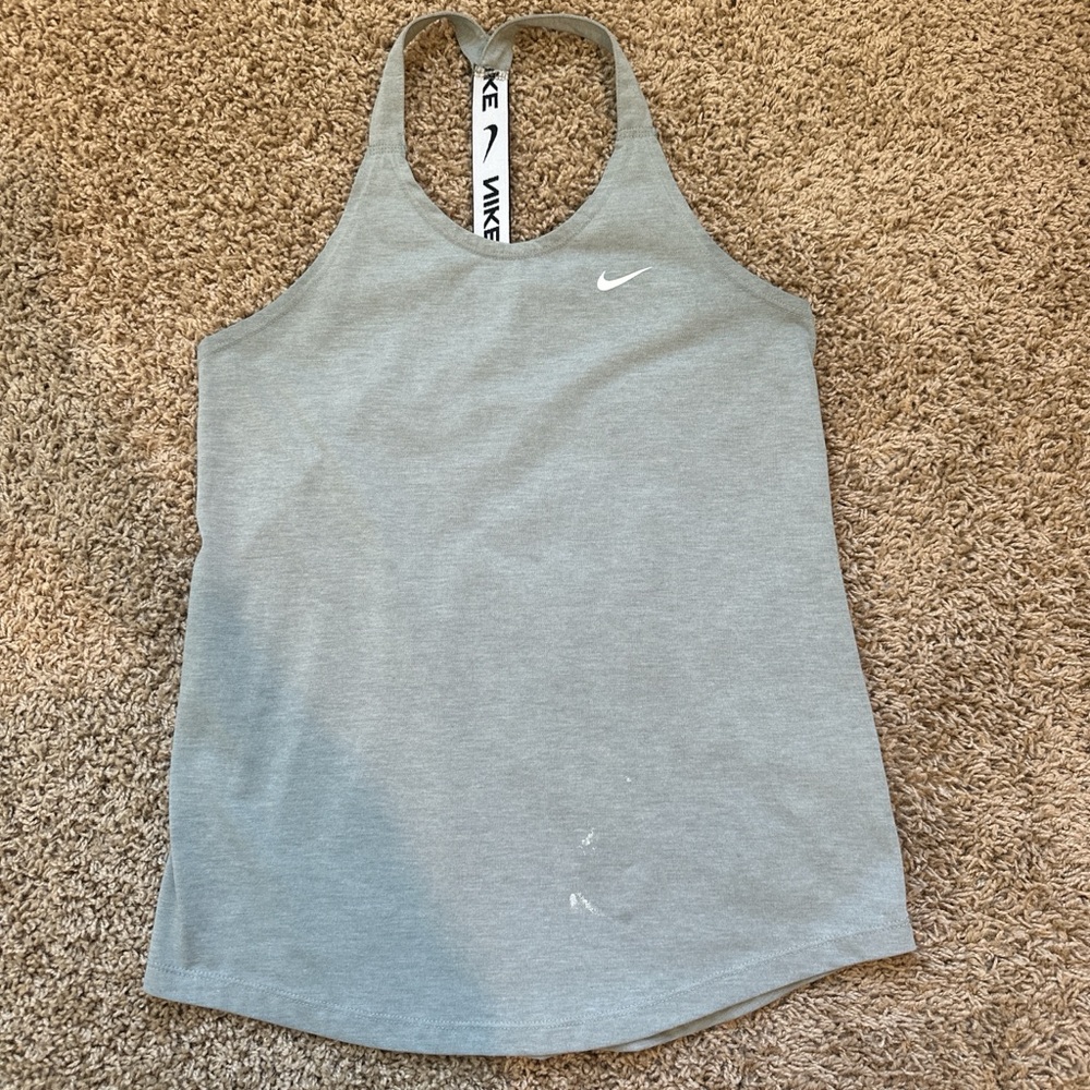 Nike Women's Light Gray Racerback Tank Top